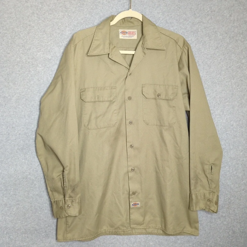 Vintage Dickies Authentic American Workwear Shirt Mens‎ XL Pockets Utility USA